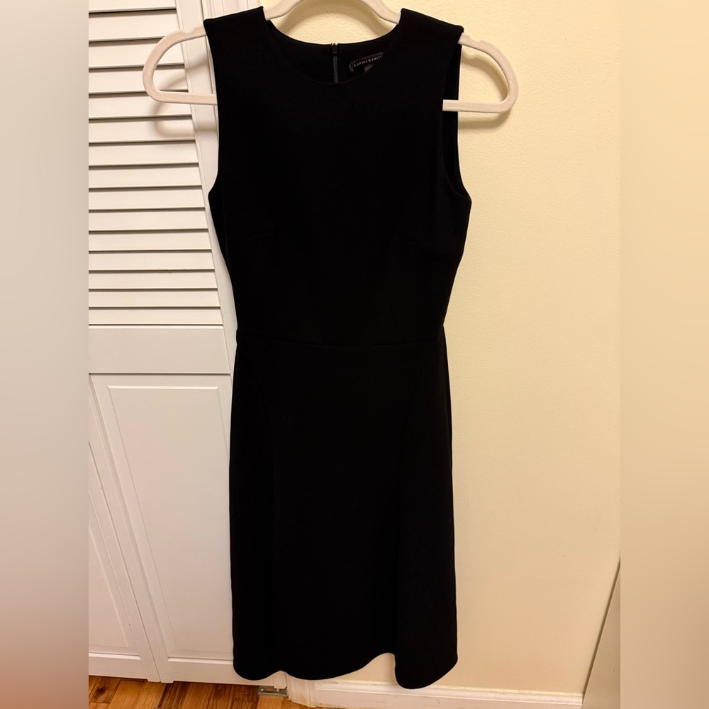 Sophia x Smith Midi Black Slit Dress